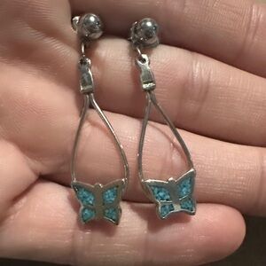 Stainless steel Butterfly Earrings